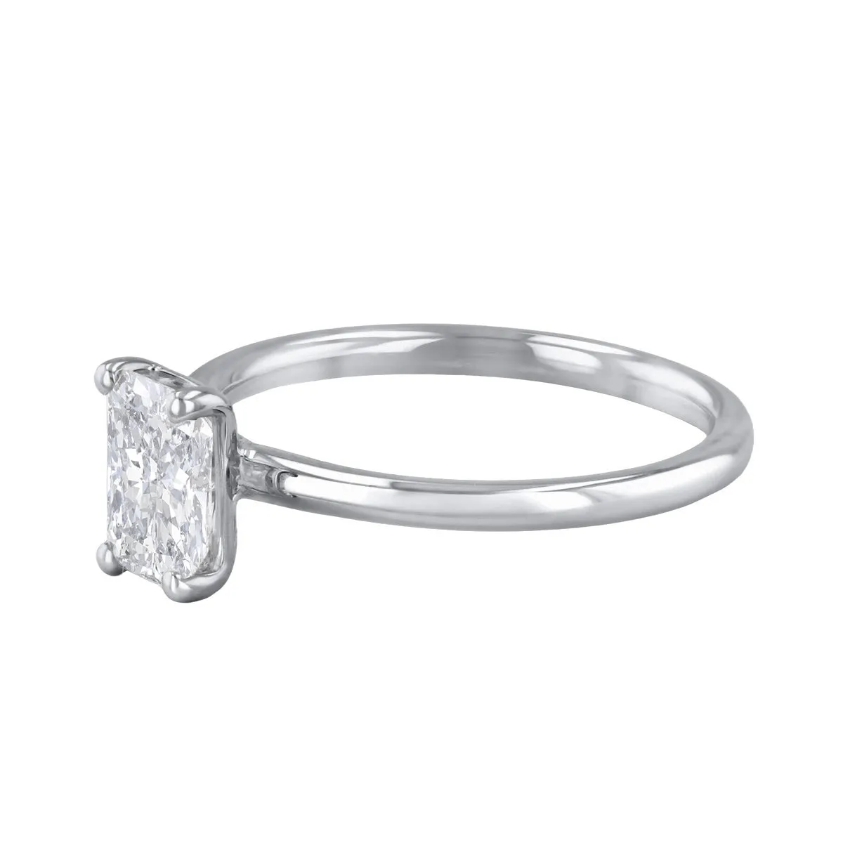 1-20ct Sofia Radiant Cut Diamond Solitaire Engagement Ring | 18ct White Gold