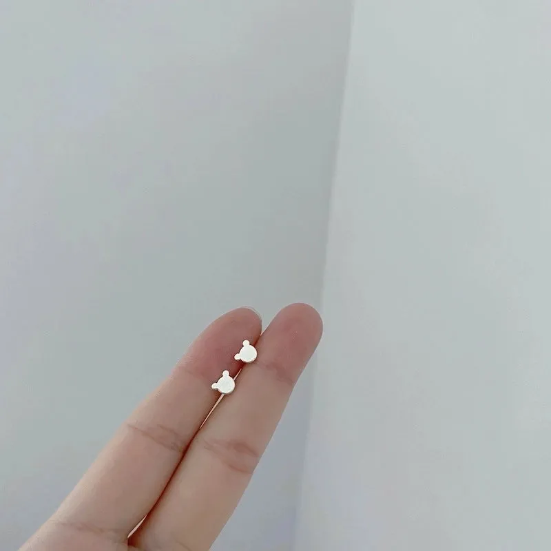 1 Set Simple Style Star Copper Ear Studs