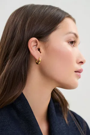 14k Gold Bella Bold Hoops