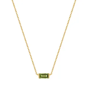 14kt Gold Tourmaline Necklace