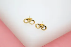 18K Gold Filled Infinity Earrings (L37)