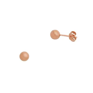 9ct Rose Gold Ball Stud Earrings 7mm