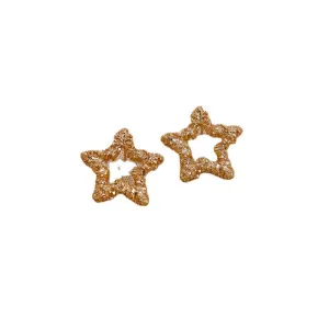 Alloy Geometric Square and Star Circle Earrings Set with Fashionable Twist