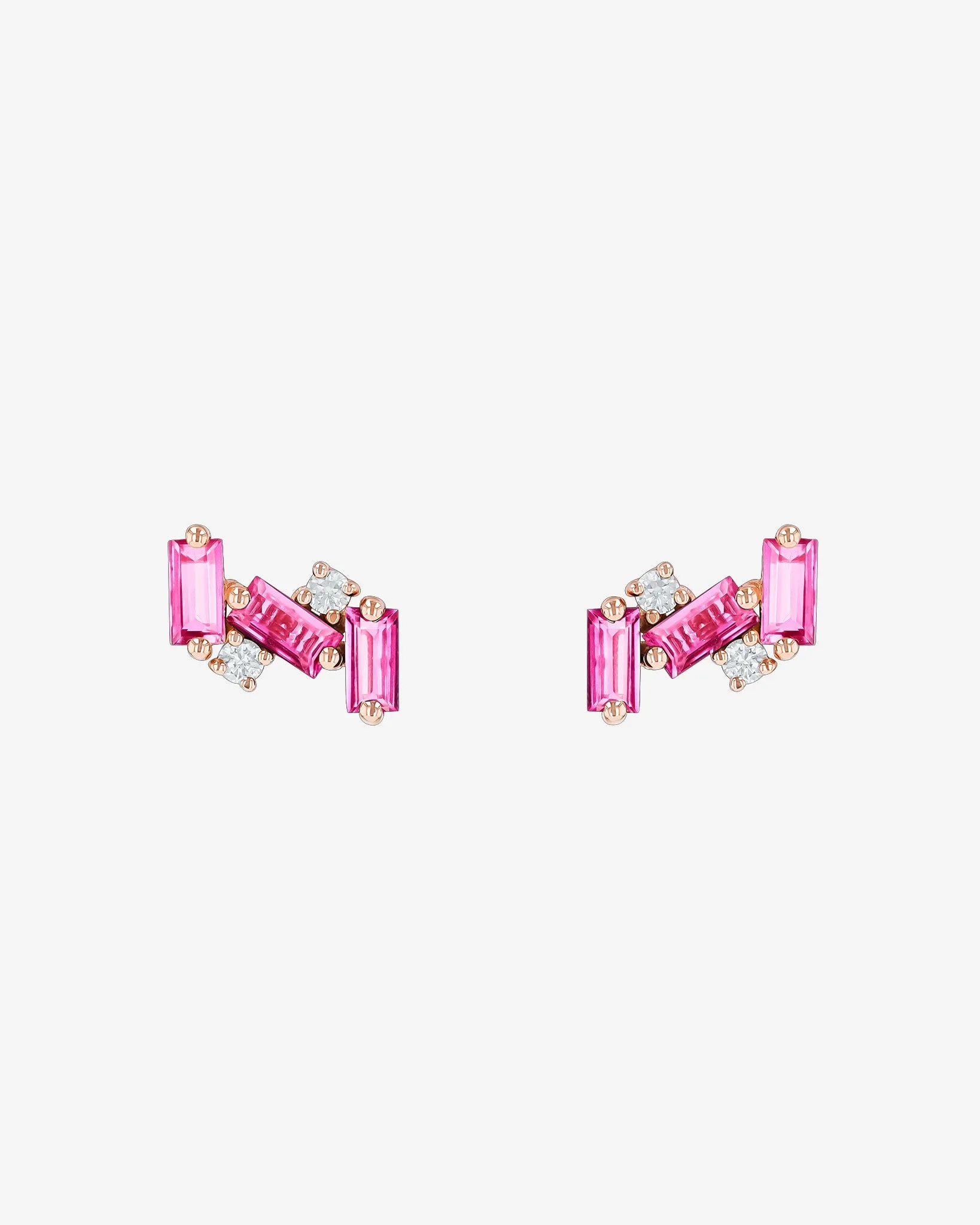 Amalfi Burst Pink Topaz Studs