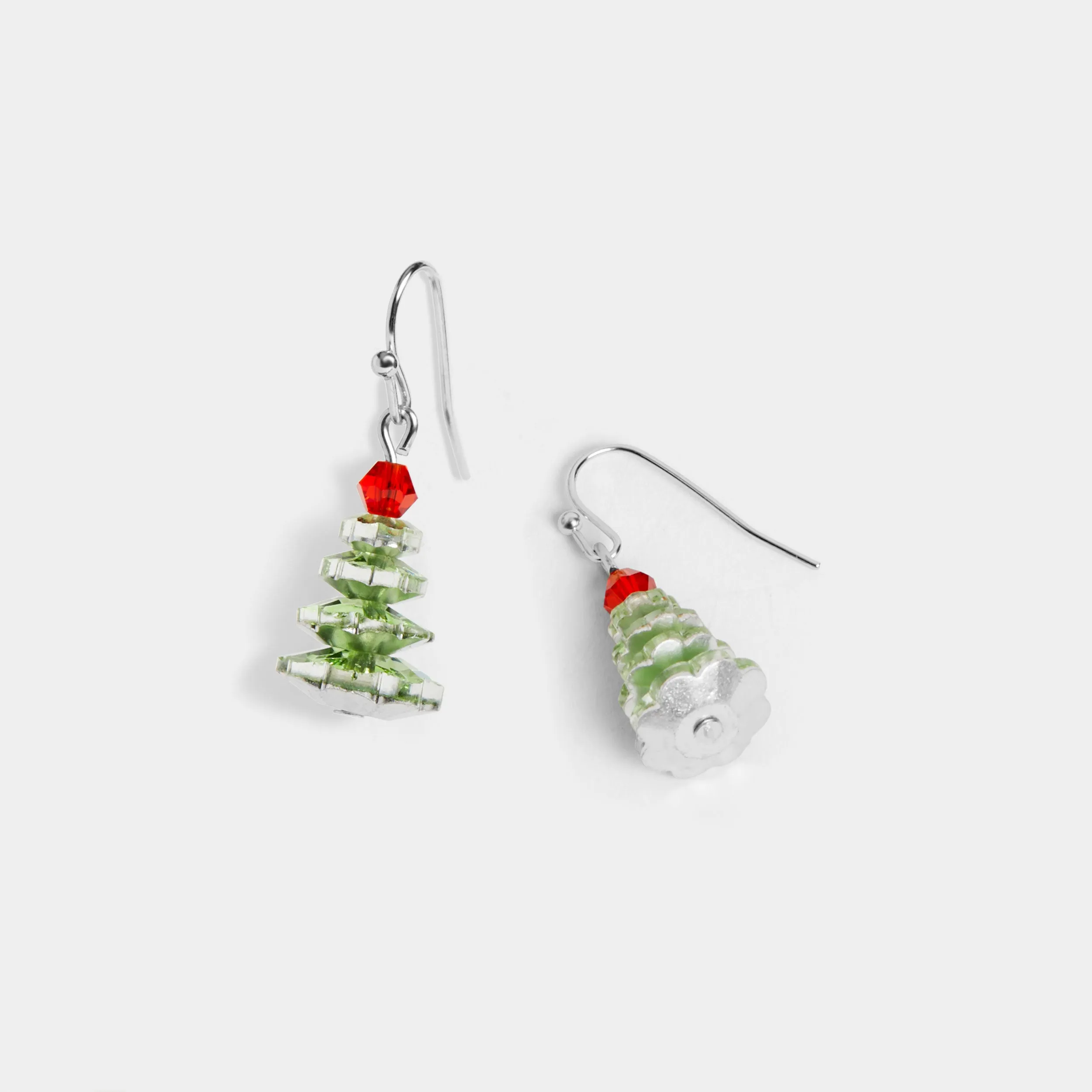 Beaded Christmas Tree Earring