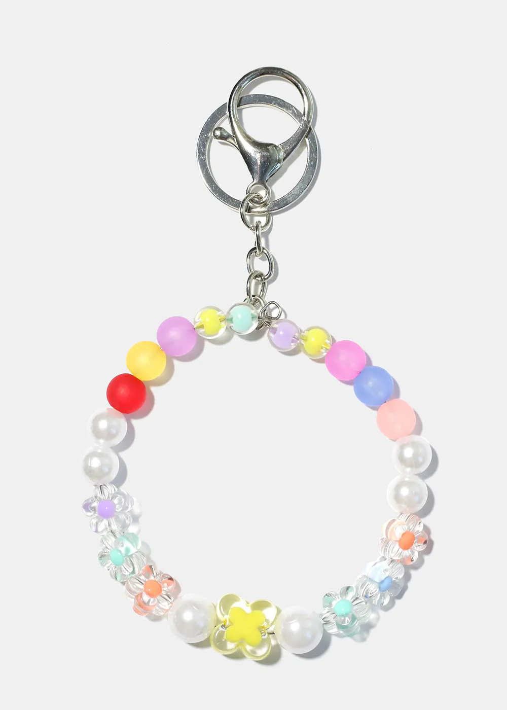 Beads & Flowers Key Ring