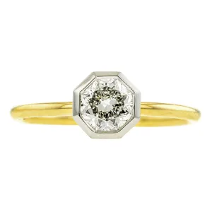 Bezel Set Octagonal Engagement Ring, 0.81ct.- Heirloom by Doyle & Doyle