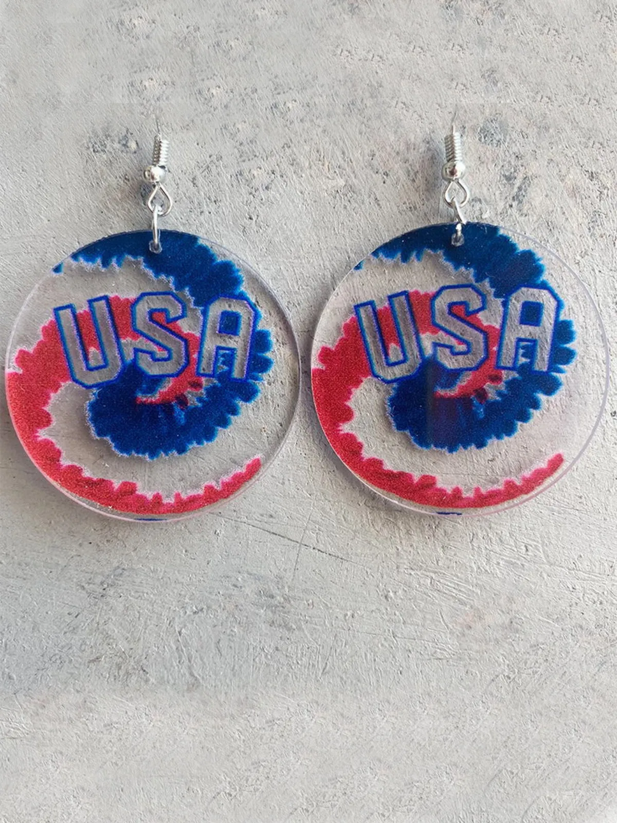 Bold and Brave Patriotic Dangle Earrings