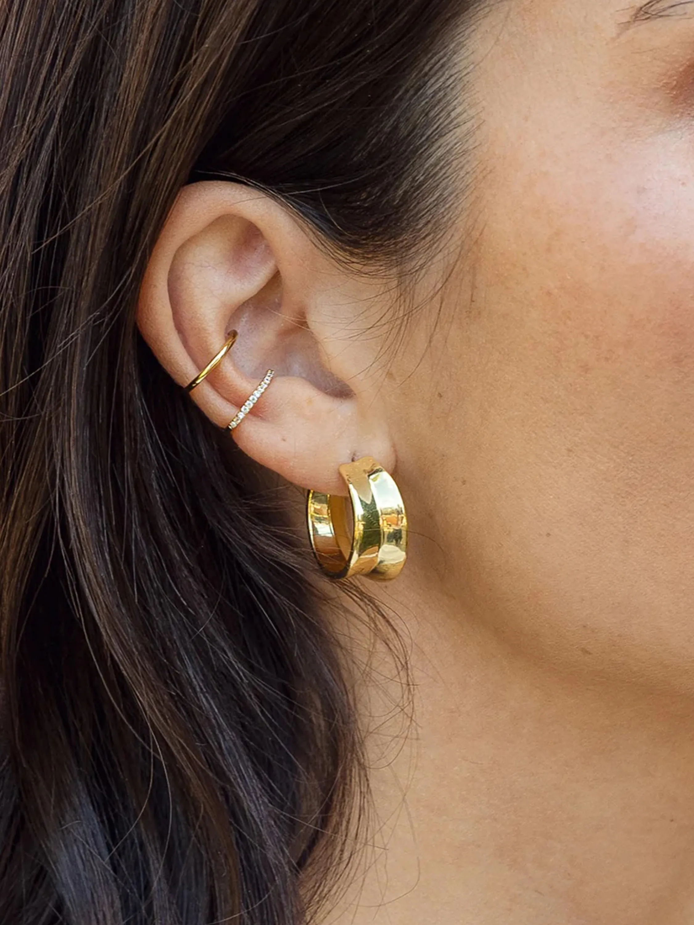 Bold Balance Hoop Earrings