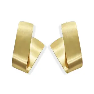 Bold Geometry Metal Earrings - Vienna Verve Collection