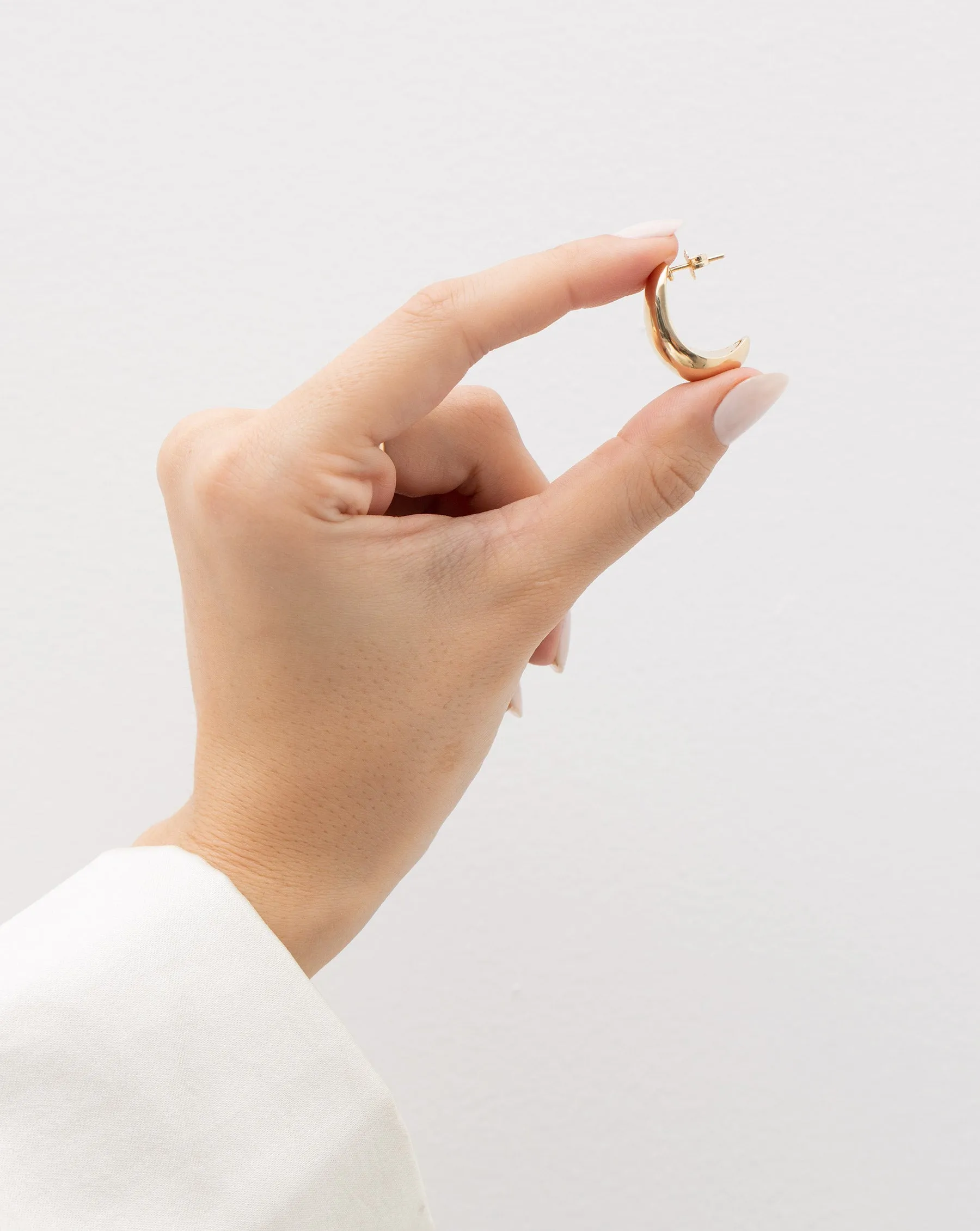 Bold Gold Cloud Earrings