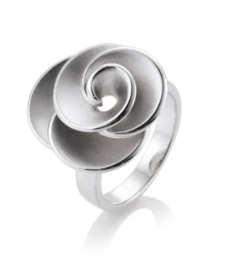 Breuning Sterling Silver Swirls Ring