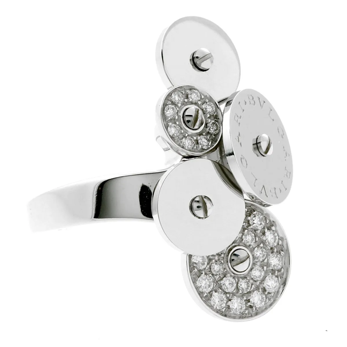 Bulgari Cicladi Diamond White Gold Ring