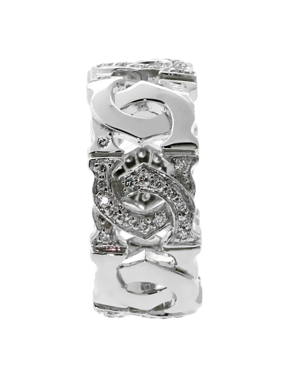 Cartier C Diamond White Gold Ring