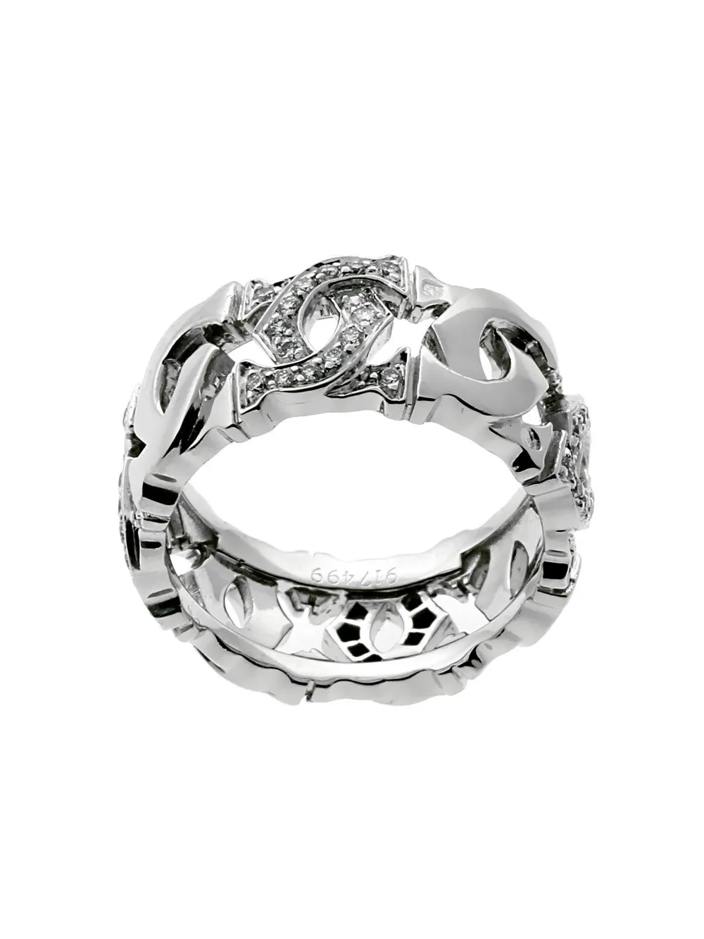 Cartier C Diamond White Gold Ring