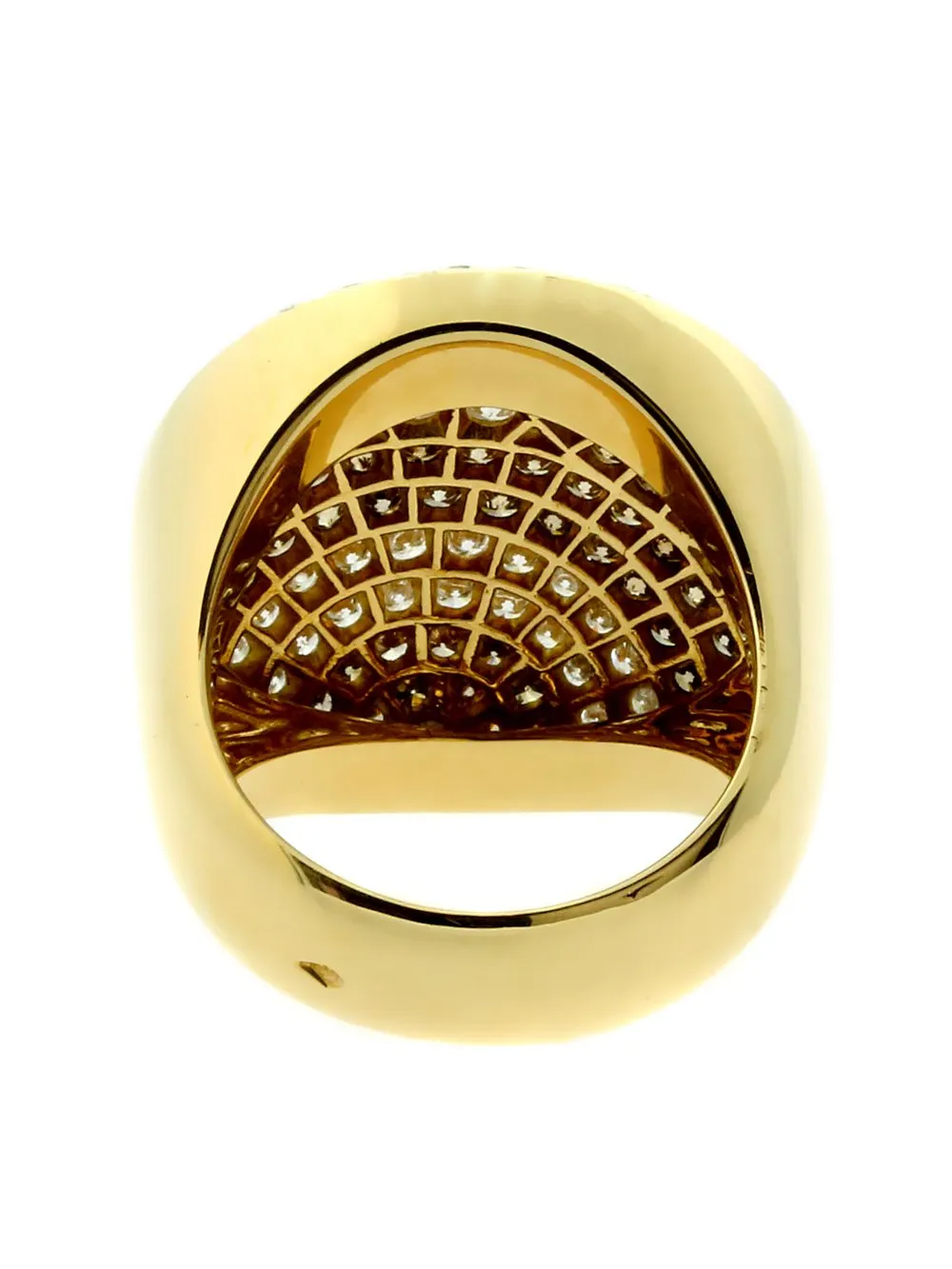 Cartier Pave Fancy Diamond Gold Ring