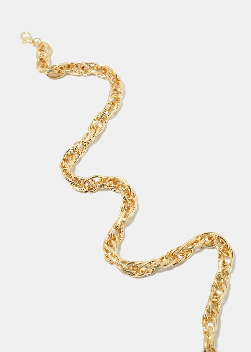 Chain Link Gold Choker Neclace