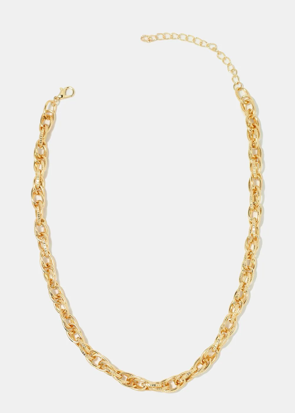 Chain Link Gold Choker Neclace