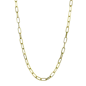 Chain Link Necklace in 18k Gold