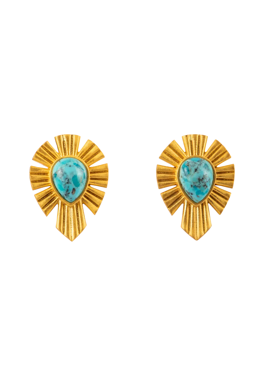 Christina Greene Gold & Bold Stud Earrings