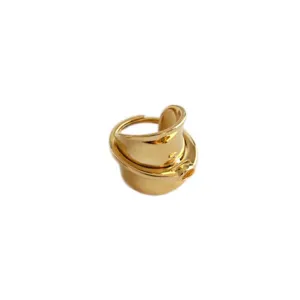 Chunky Gold Plated Kaia Pinky Ring