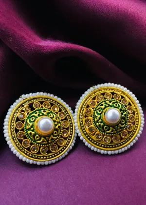 CIRCULAR FASHIONABLE EARRINGS