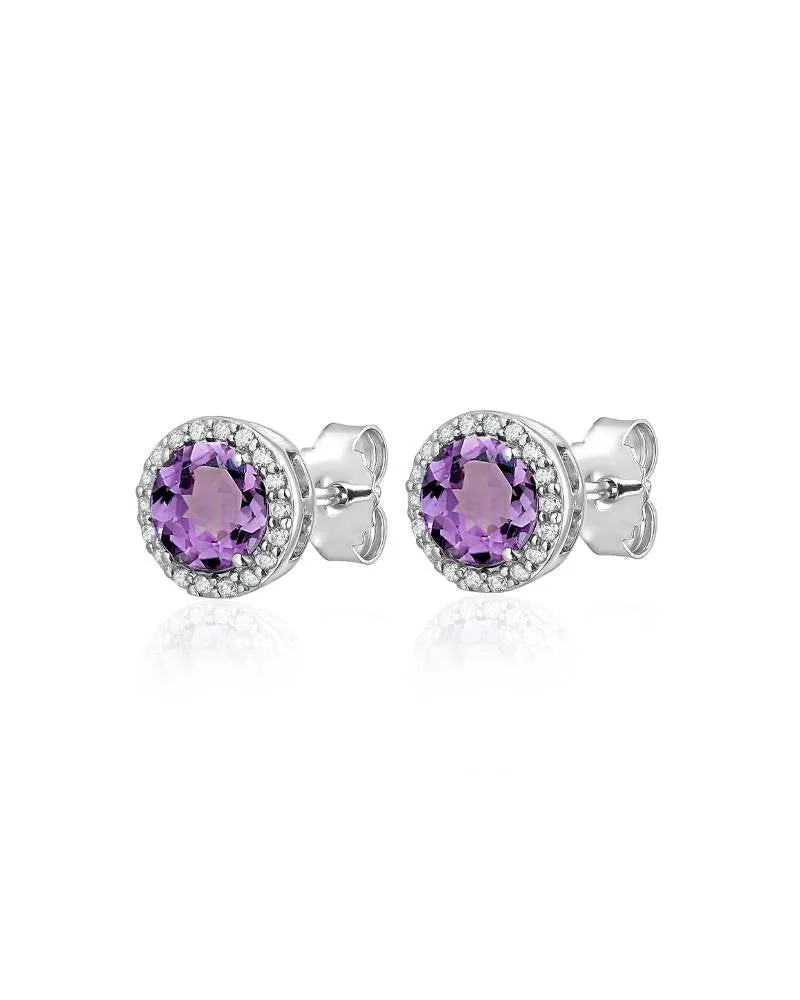 Classic Amethyst Earrings