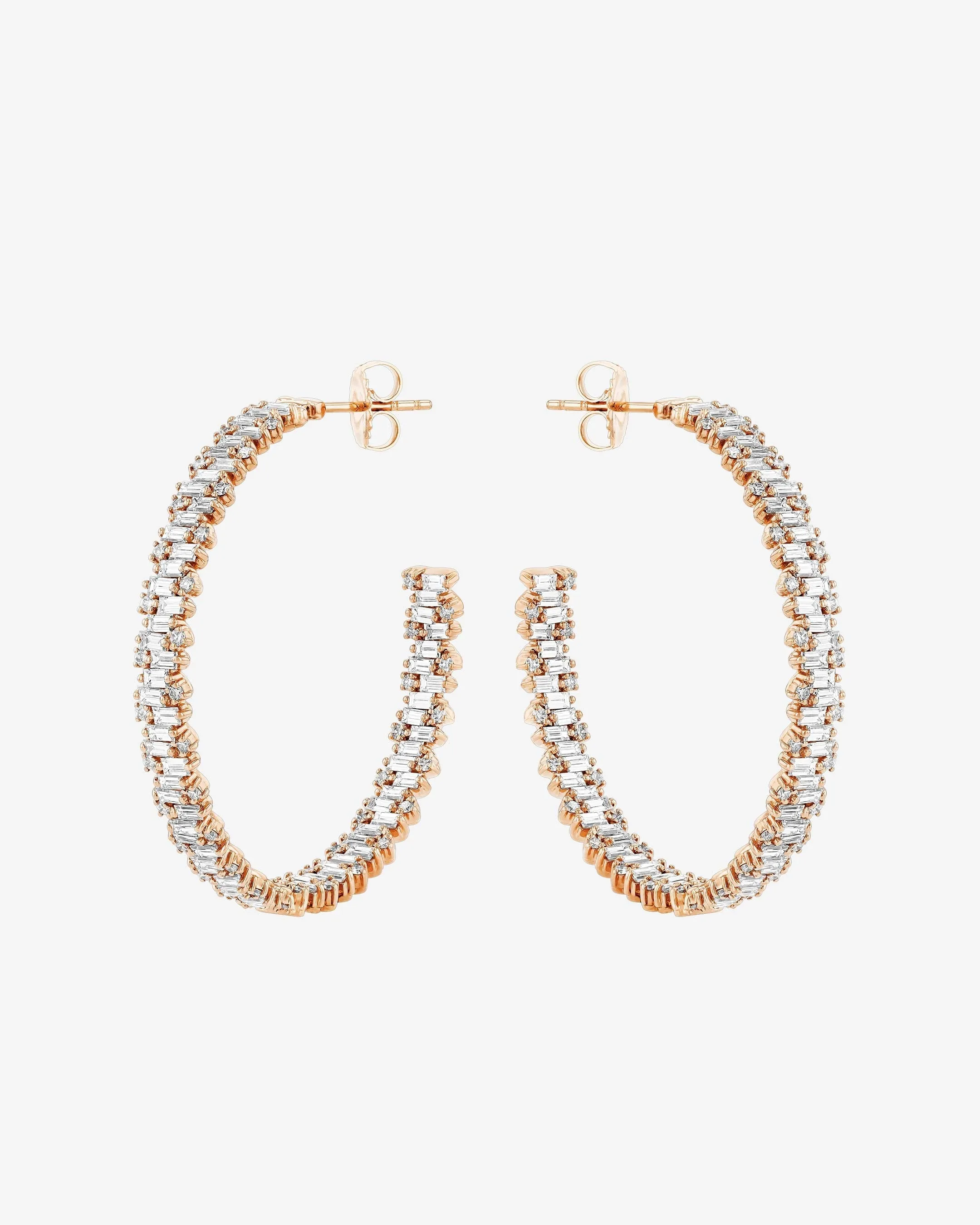 Classic Diamond Shimmer Milli Hoops