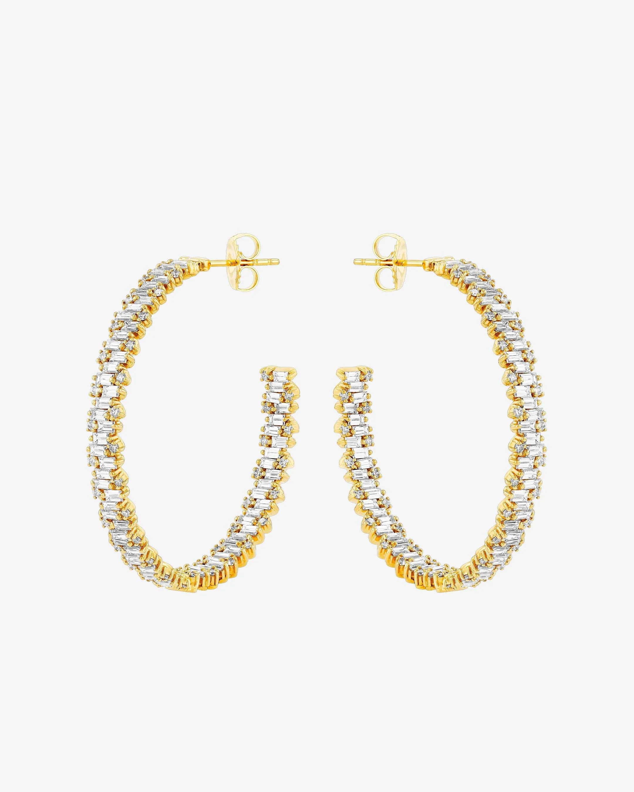 Classic Diamond Shimmer Milli Hoops