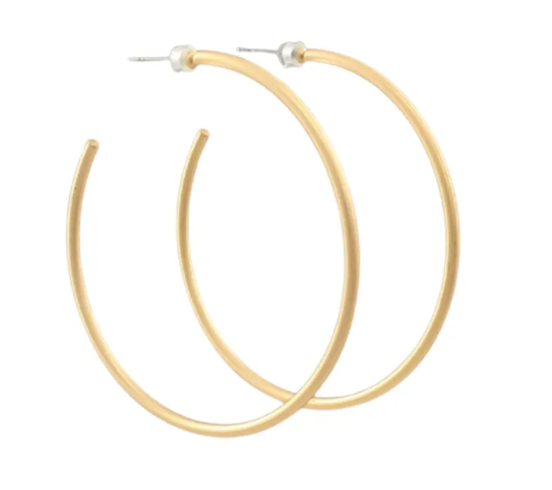 Classic Gold Hoops