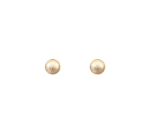 Classic Medium Textured Ball Stud Earrings