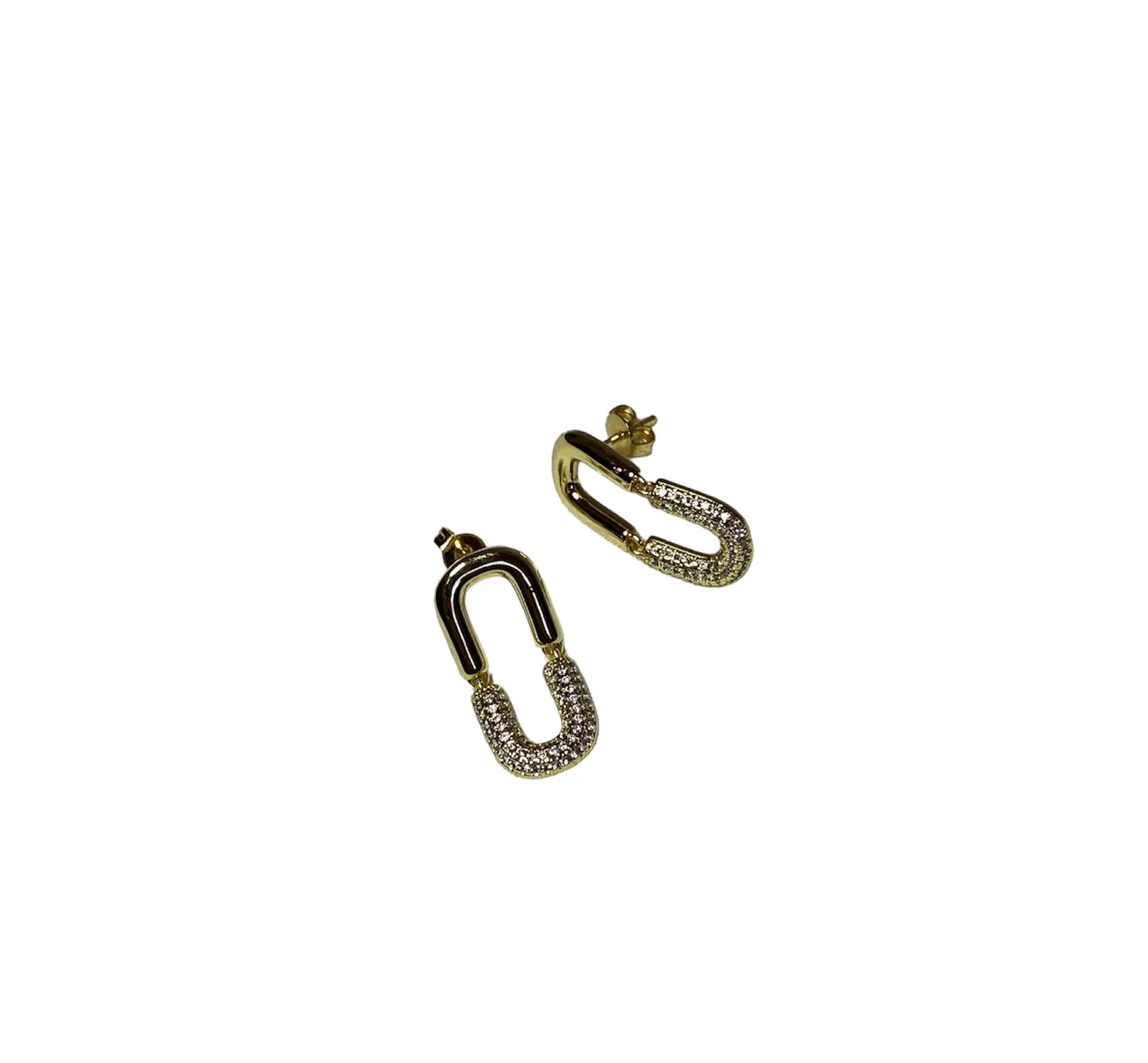 Classic Oval Earrings 18k Gold Plated