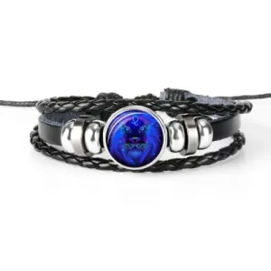 Classy Men Zodiac Symbol Bracelet