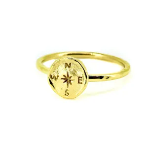 Compass Ring Gold