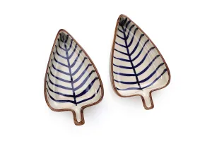 Contemporary Leaf Ceramic Trinket Dish