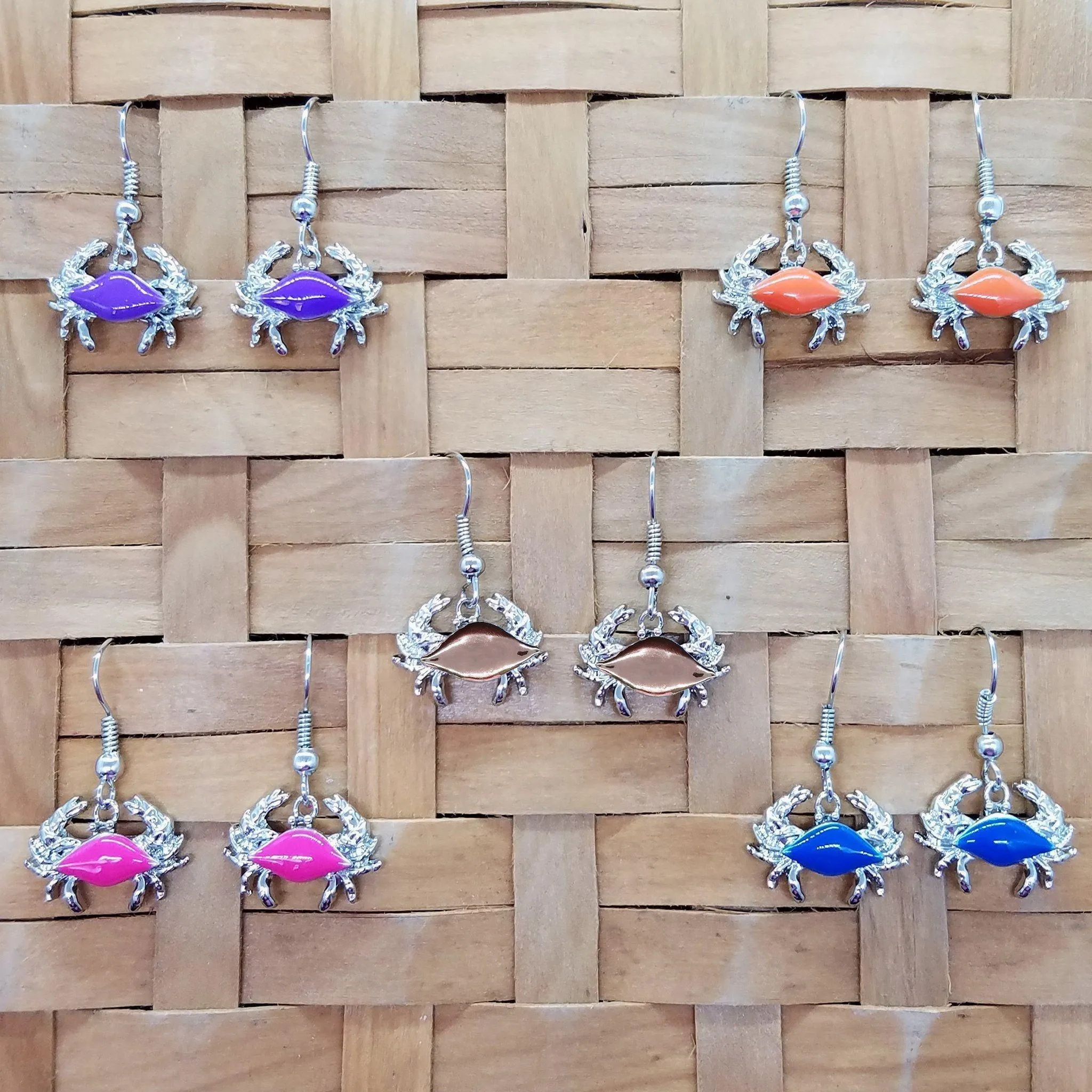 Crab / Dangle Earrings