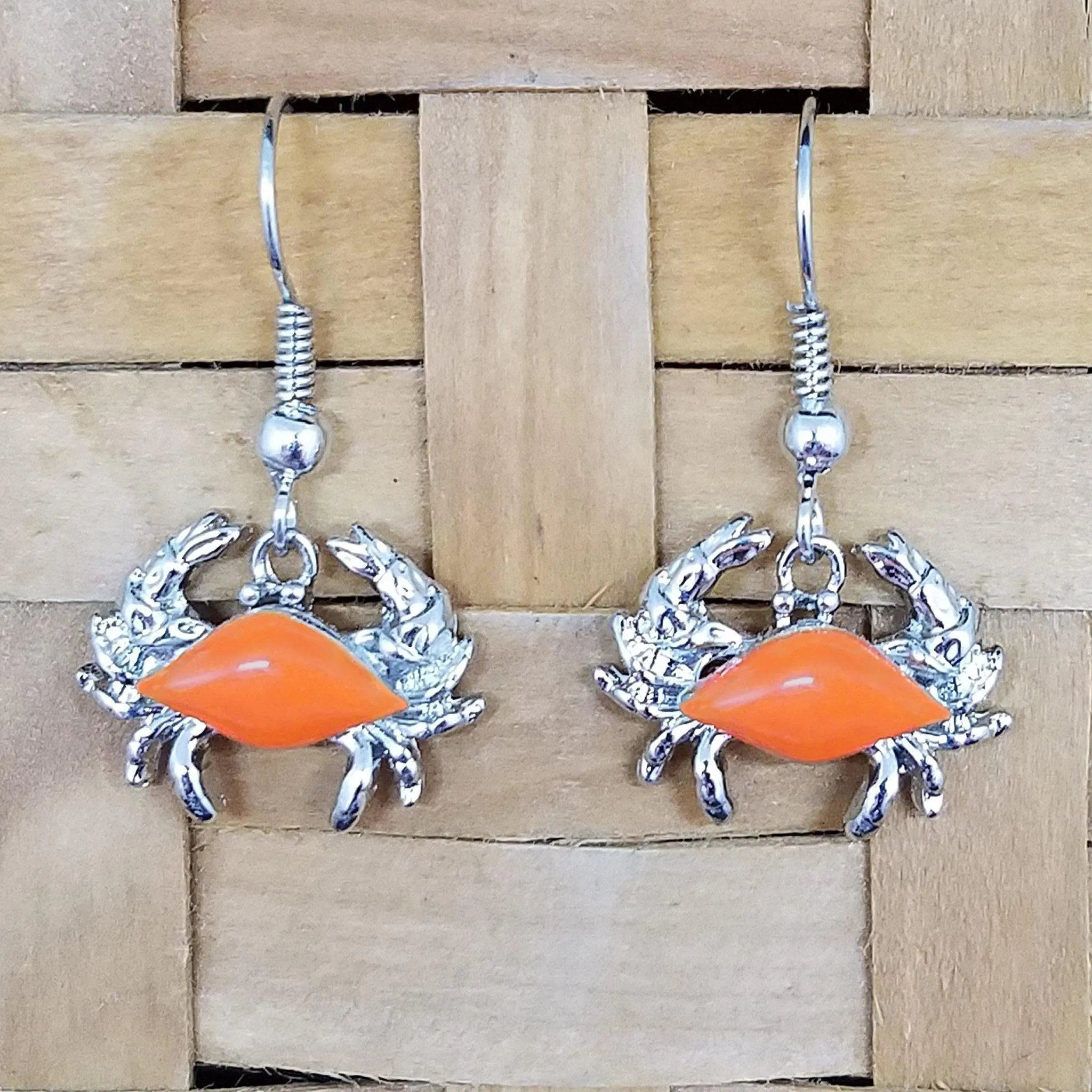 Crab / Dangle Earrings