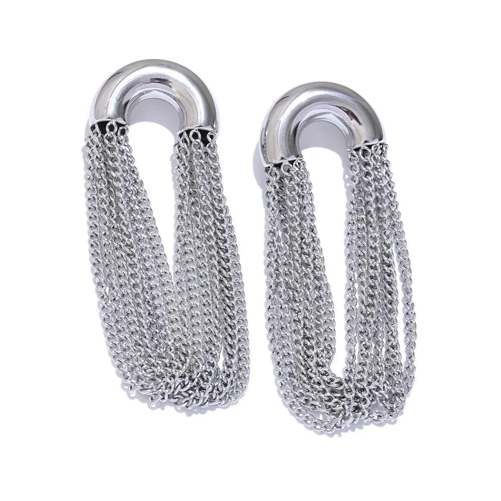 Dangle Earrings Charm Jewelry - Hypoallergenic Stainless Steel - TSJ39