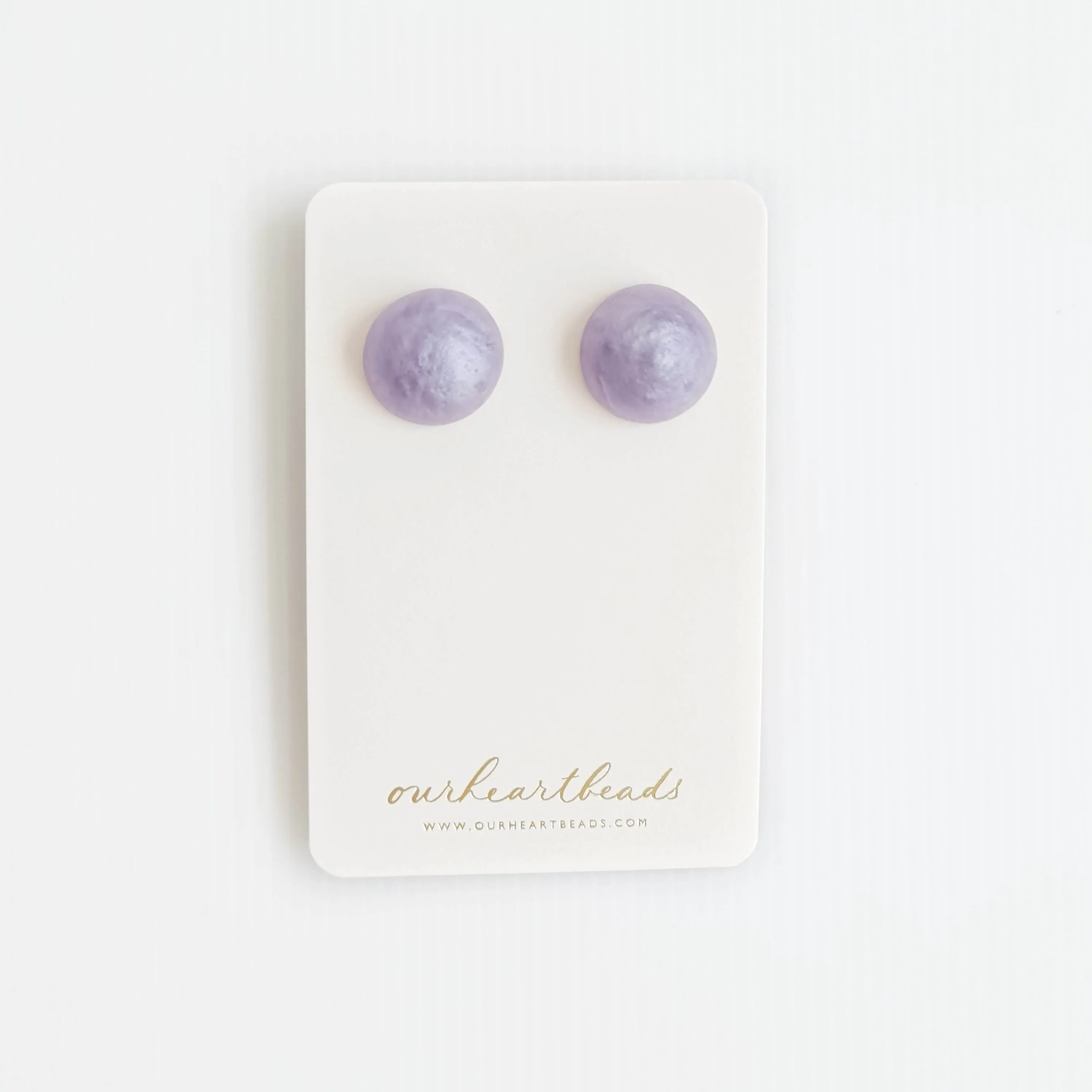 Dome Lilac Studs