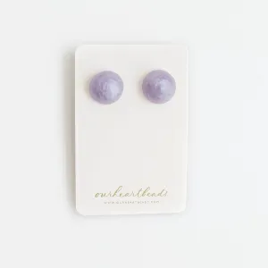 Dome Lilac Studs