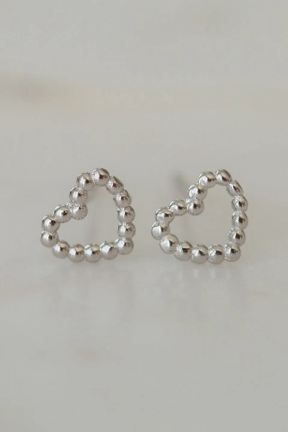 Dotty Love Stud Earrings Silver