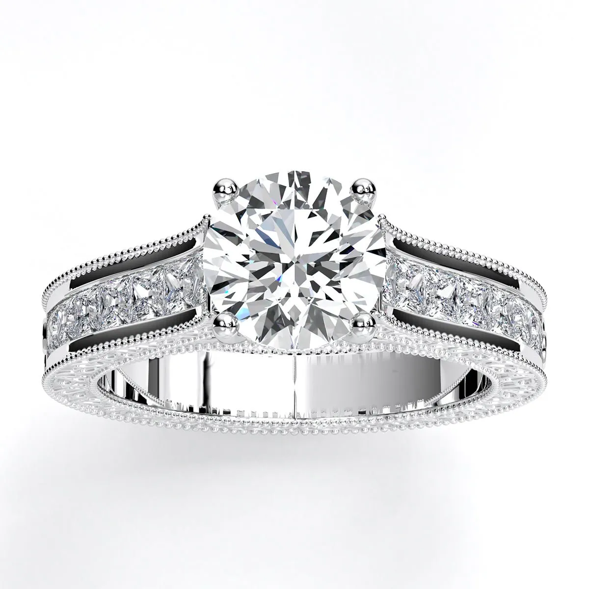 Edelweiss - Round Lab Diamond Engagement Ring (IGI Certified)