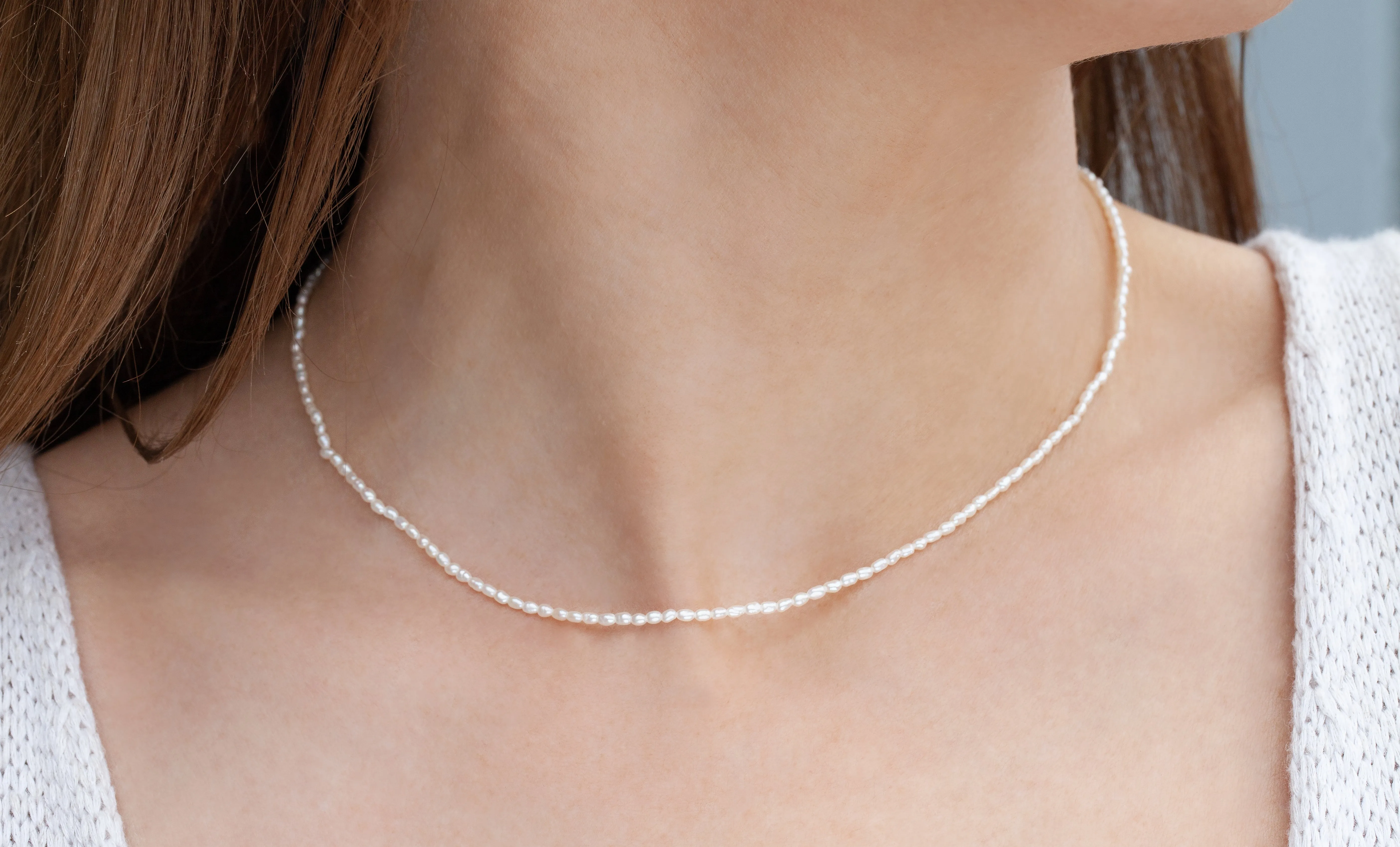 Freshwater Seed Pearl Necklace (Ready to Ship)