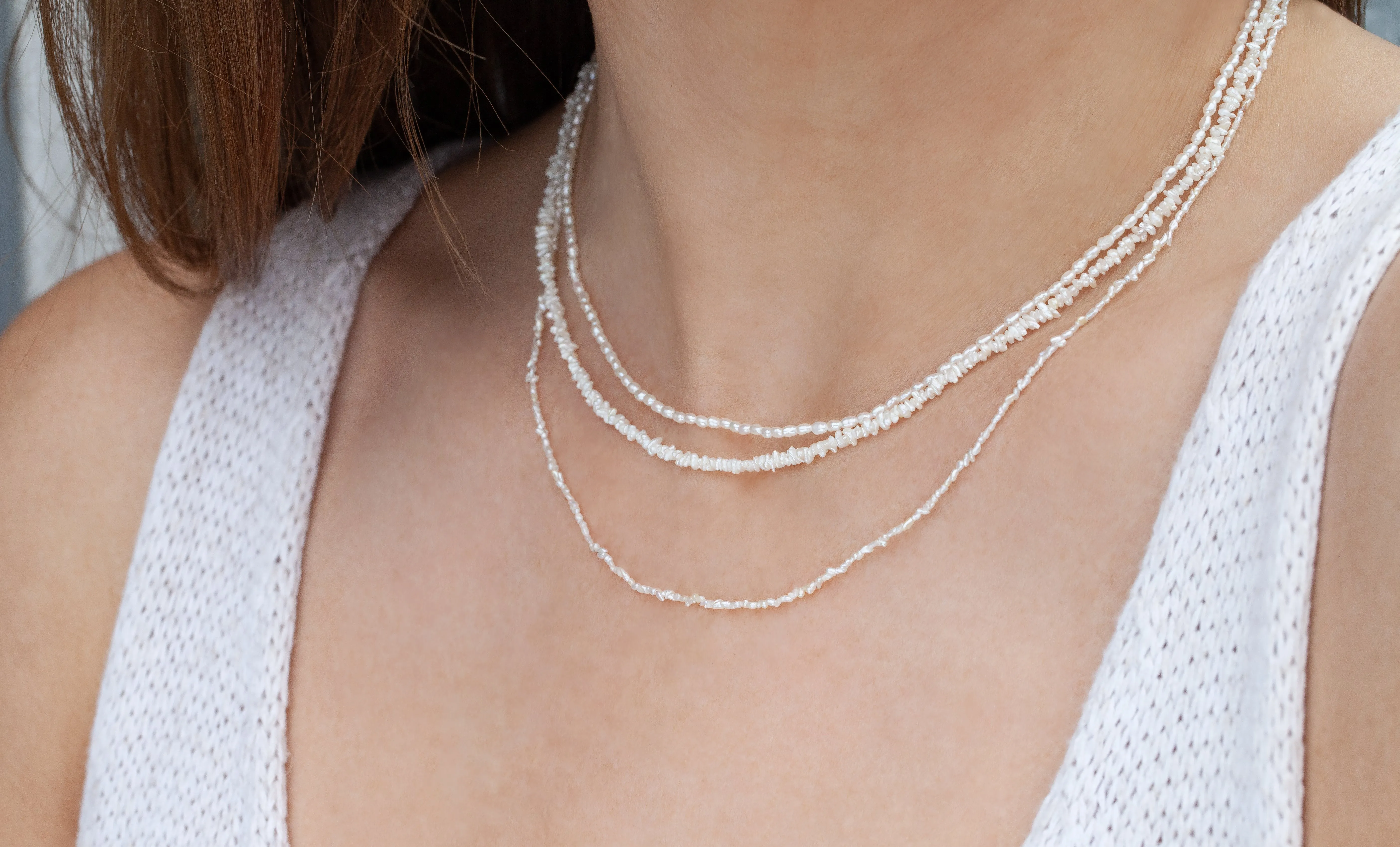 Freshwater Seed Pearl Necklace (Ready to Ship)