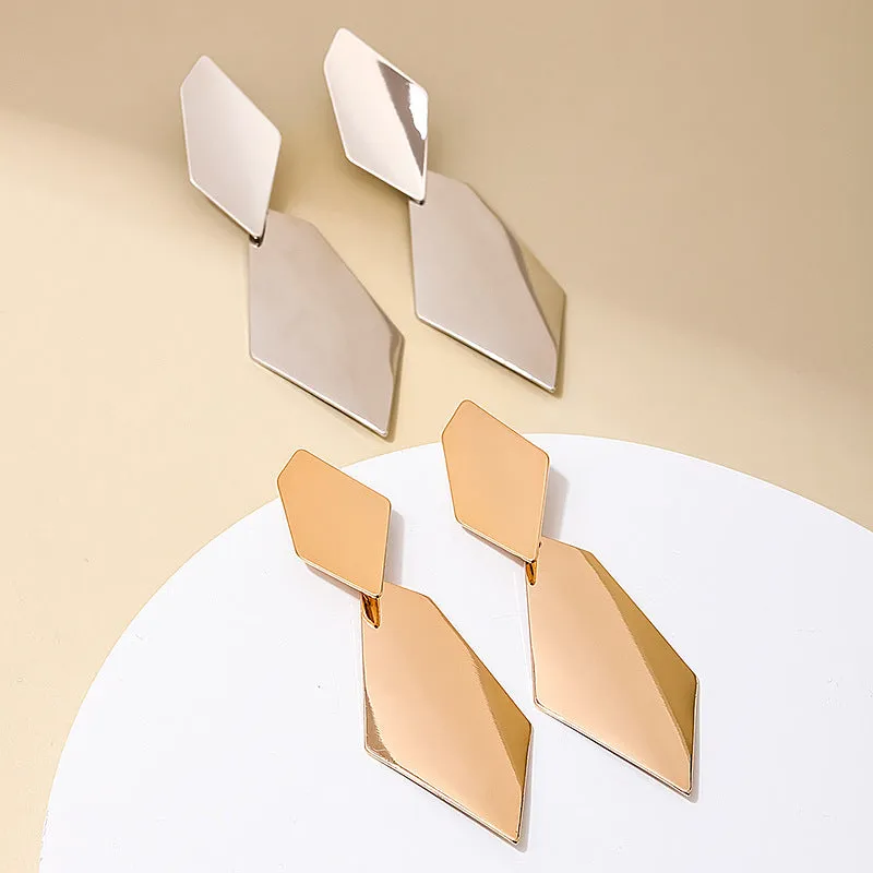 Futuristic Metal Statement Earrings - Vienna Verve Collection