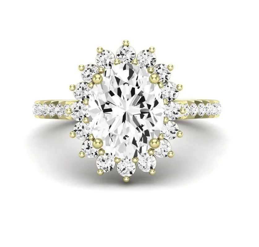 Gazania - Oval Lab Diamond Engagement Ring (IGI Certified)