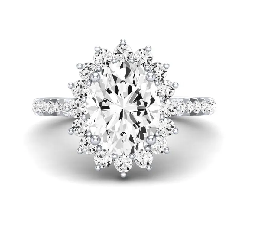 Gazania - Oval Lab Diamond Engagement Ring (IGI Certified)