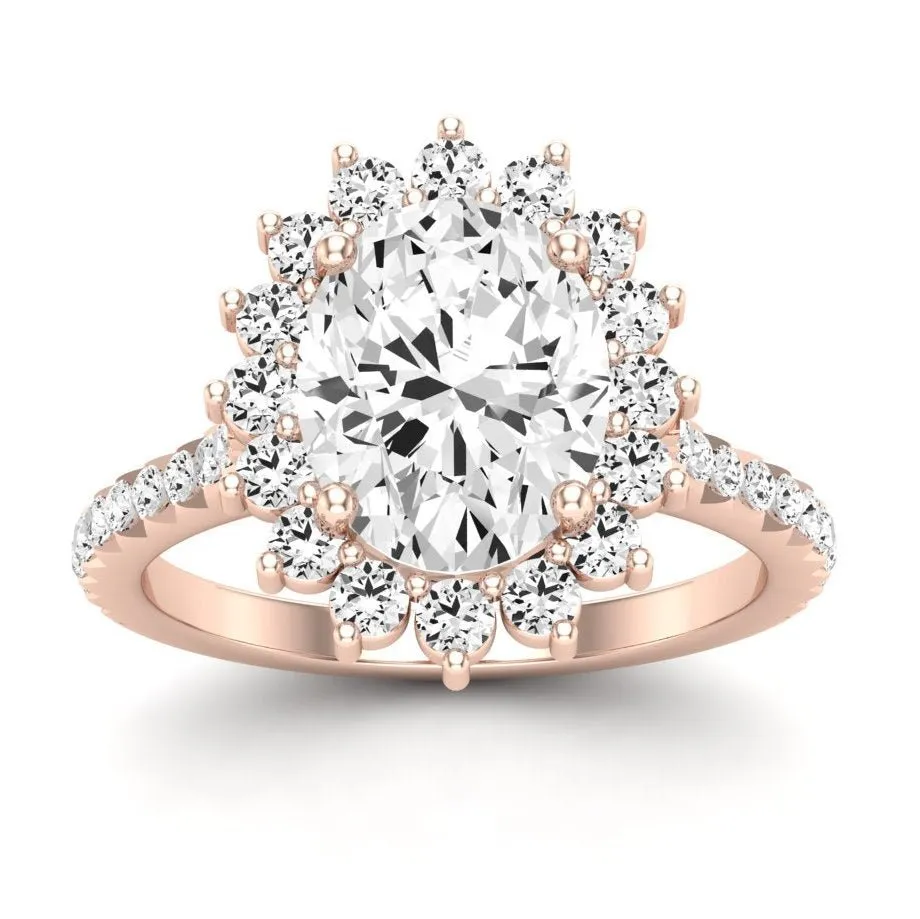 Gazania - Oval Lab Diamond Engagement Ring (IGI Certified)