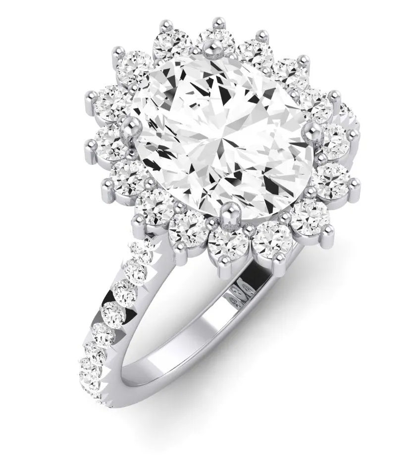 Gazania - Oval Lab Diamond Engagement Ring (IGI Certified)