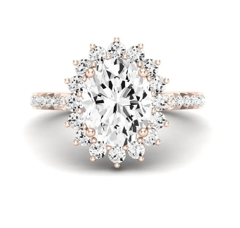 Gazania - Oval Lab Diamond Engagement Ring (IGI Certified)